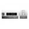 PIXMINDS Lexip Black Flag Resynced set di keycap tattoo per tastiera meccanica