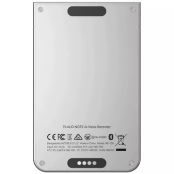PLAUD NOTE Registratore vocale AI, 64GB, Argento