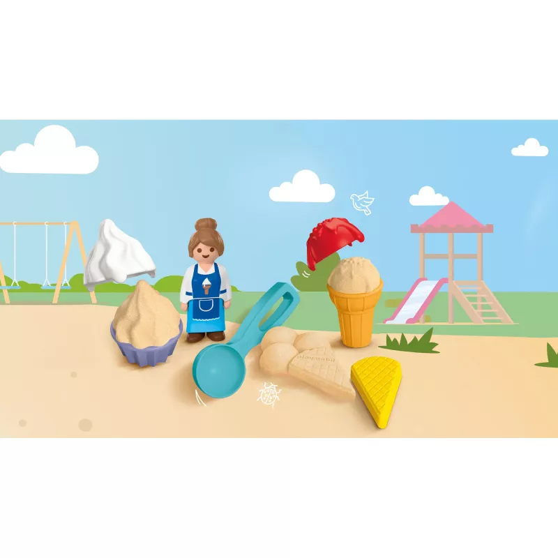 PLAYMOBIL 72006 JUNIOR gelateria con sabbia