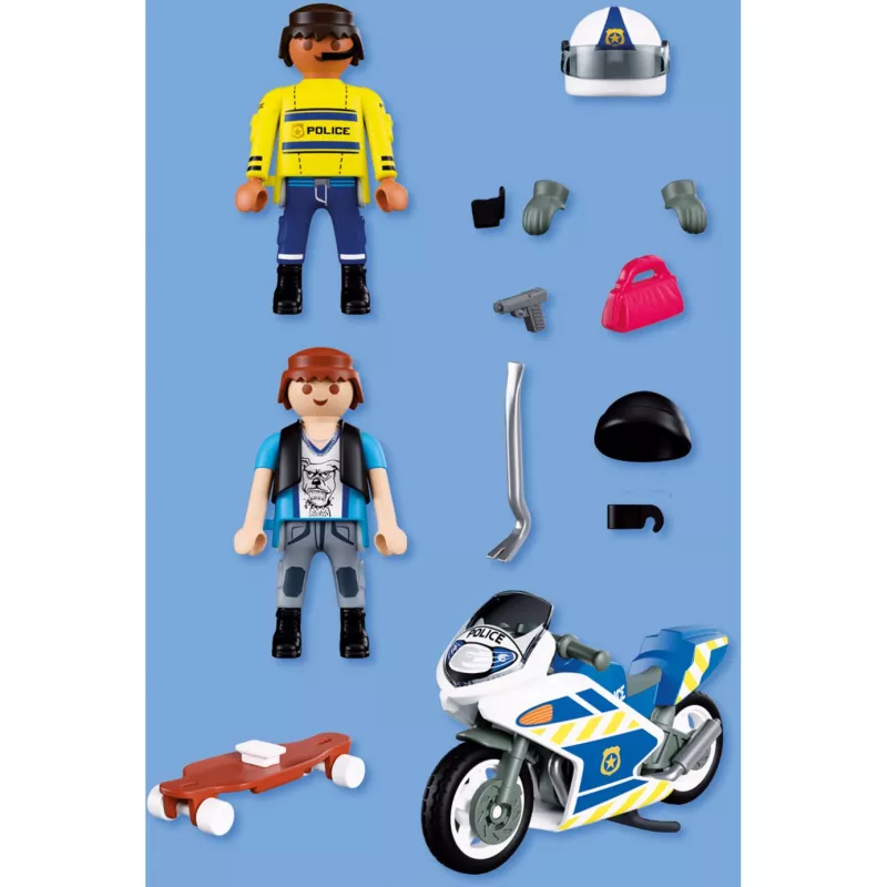 PLAYMOBIL 72079 City Action inseguimento moto della polizia