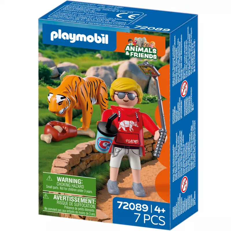 PLAYMOBIL 72089 Animals & Friends Zoo tigre e visitatori