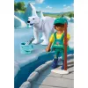 Playmobil 72090 Animals & Friends Zoo: orso polare e guardiano