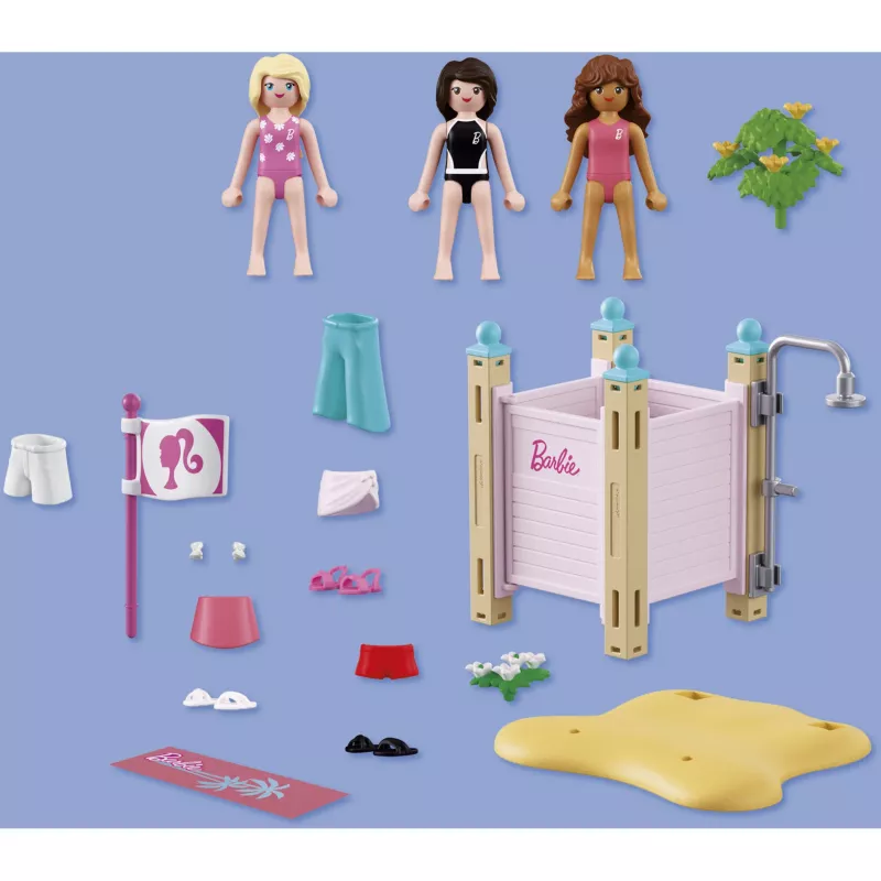 Playmobil 72124 Barbie Beach Fashion set di personaggi giocattolo