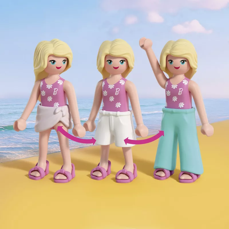 Playmobil 72124 Barbie Beach Fashion set di personaggi giocattolo