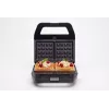 PMS 4-in-1 MELTO sandwich maker con piastre intercambiabili per sandwich, waffle, grill, biscotti/noci, 800 W, nero/argento