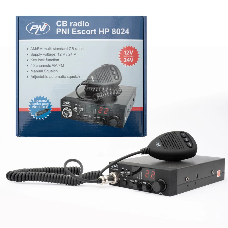 PNI HP-8024 ESCORT Ricetrasmettitore CB AM/FM 12/24V