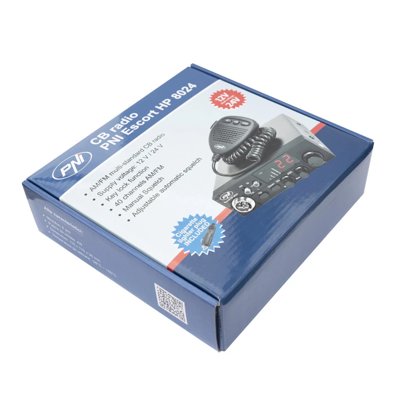 PNI HP-8024 ESCORT Ricetrasmettitore CB AM/FM 12/24V