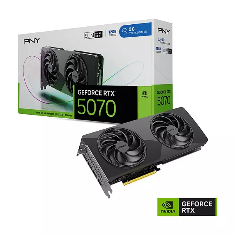 PNY GeForce RTX 5070 Slim OC 12GB GDDR7 scheda grafica