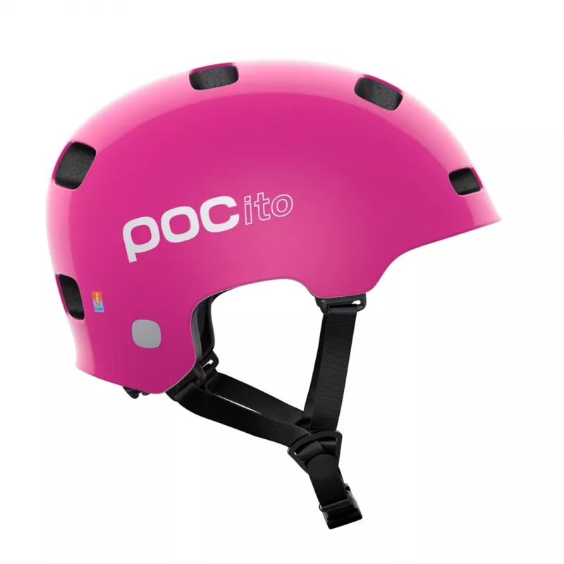 POCito Crane MIPS Casco per bici bambino - rosa neon - Taglia M (55-58 cm)