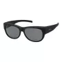 POLAROID ANCILLARIES PLD9004SDL5 Occhiali da sole unisex - Montatura nera, lenti polarizzate grigie, forma squadrata