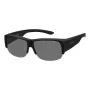 Polaroid Ancillaries PLD9007SDL5 Occhiali da sole unisex - montatura nera, lenti grigie polarizzate