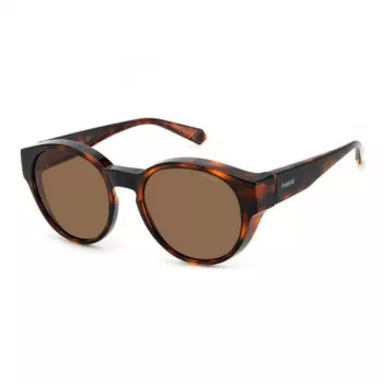 Polaroid Ancillaries PLD9017S086 Occhiali da sole unisex - montatura havana/tartaruga, lenti marroni polarizzate