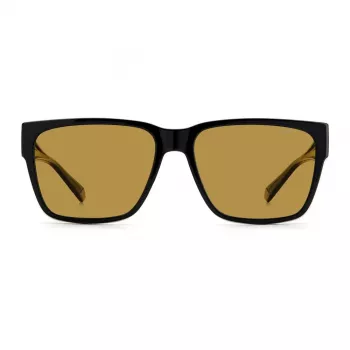 Polaroid Ancillaries PLD9018S807 Occhiali da sole unisex squadrati - Montatura havana, lenti marroni polarizzate