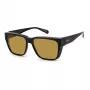 Polaroid Ancillaries PLD9018S807 Occhiali da sole unisex squadrati - Montatura havana, lenti marroni polarizzate