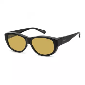 Polaroid Ancillaries PLD9020S71C occhiali da sole unisex - montatura nera, lenti grigie polarizzate
