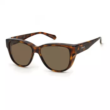 Occhiali da sole Polaroid Ancillaries donna PLD9013S9N4 - montatura nera, lenti grigie polarizzate