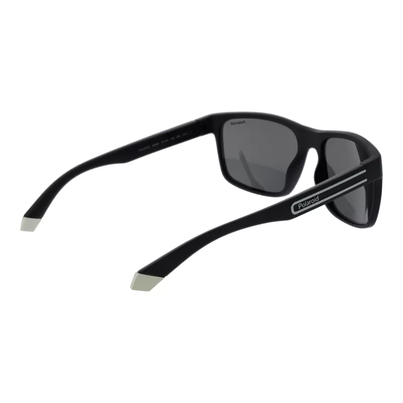 POLAROID Uomo PLD2157S57003 Occhiali da sole polarizzati - montatura nera lenti grigie 57mm