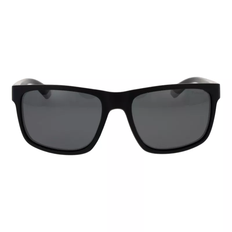 POLAROID Uomo PLD2157S57003 Occhiali da sole polarizzati - montatura nera lenti grigie 57mm