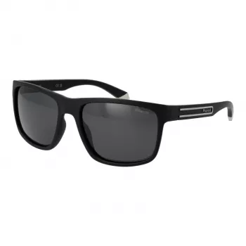 POLAROID Uomo PLD2157S57003 Occhiali da sole polarizzati - montatura nera lenti grigie 57mm