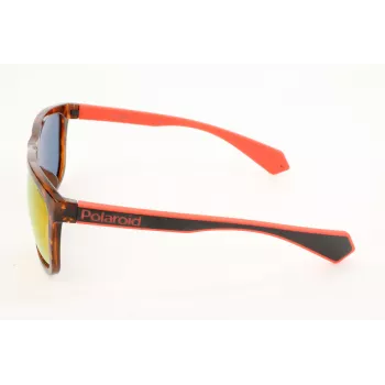 Occhiali da sole polarizzati rettangolari uomo POLAROID PLD6062-FS-86 - montatura havana, lenti marroni