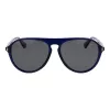 POLAROID Uomo PLD6225S57PJP Occhiali da sole rettangolari polarizzati - nero/grigio