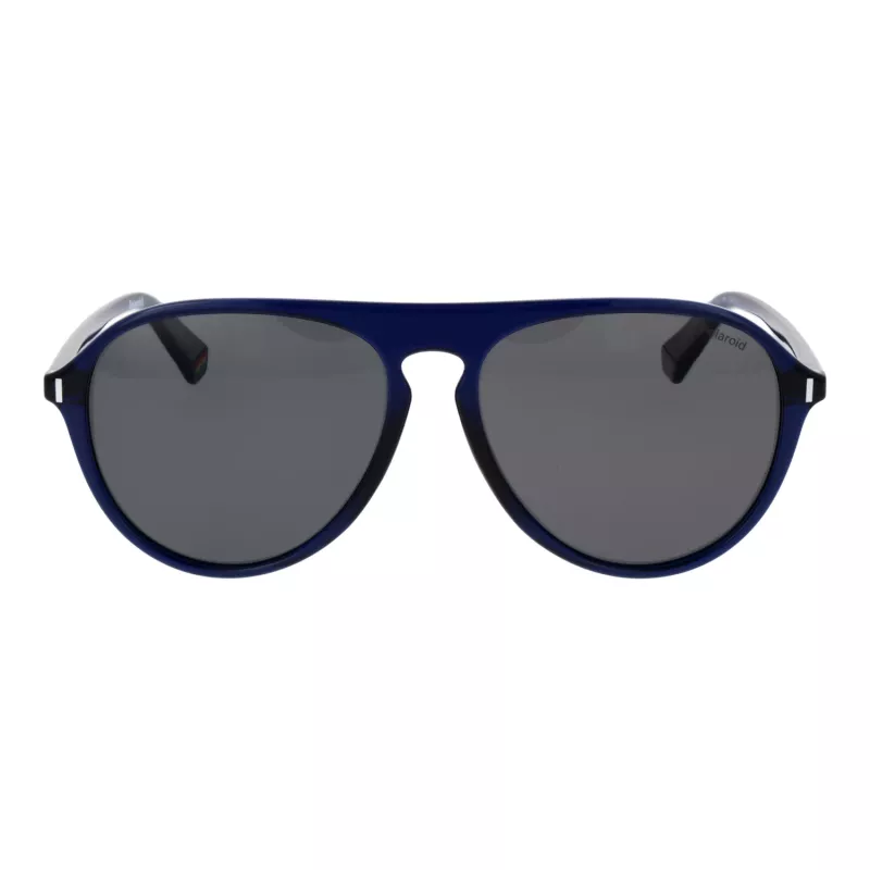 POLAROID Uomo PLD6225S57PJP Occhiali da sole rettangolari polarizzati - nero/grigio