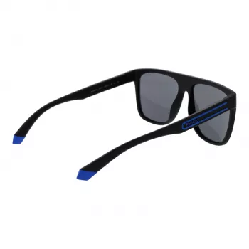 Polaroid PLD 2162/S 560VK Occhiali da sole uomo rettangolari polarizzati - Nero opaco/grigio - 56/16/140 mm