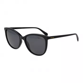 Polaroid PLD 4138/S 55807 Occhiali da sole polarizzati donna - montatura nera lenti grigie 55 mm