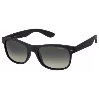 Occhiali da sole polarizzati uomo POLAROID PLD1015SDL5LB - montatura nero opaco, lenti grigie, 53 mm