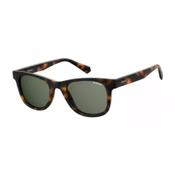 Polaroid PLD1016SNEW08 Occhiali da sole uomo rettangolari polarizzati Havana marrone