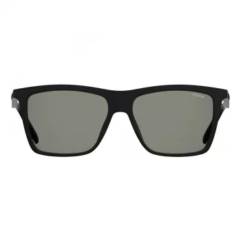 Polaroid PLD2050S807 Occhiali da sole uomo polarizzati rettangolari - nero/grigio 55mm