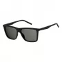 Polaroid PLD2050S807 Occhiali da sole uomo polarizzati rettangolari - nero/grigio 55mm