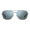 Occhiali da sole rettangolari uomo Polaroid PLD2068SX6LB5 con lenti polarizzate, nero/grigio, 58 mm