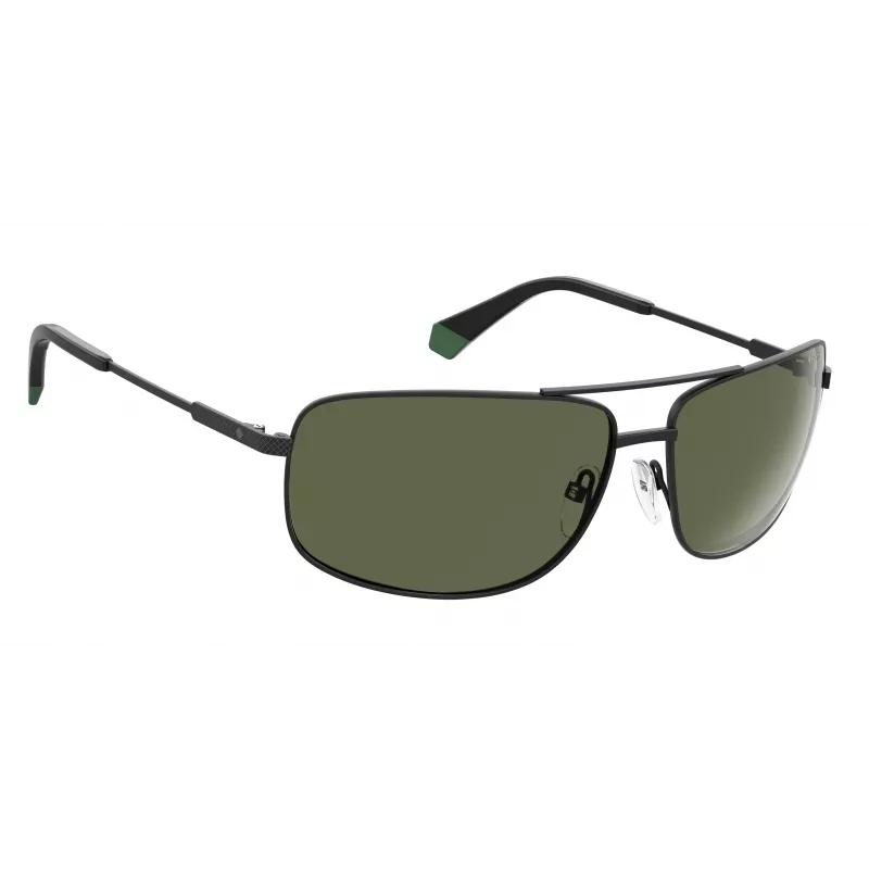 POLAROID PLD2101S003UC Occhiali da sole uomo rettangolari polarizzati - nero/grigio