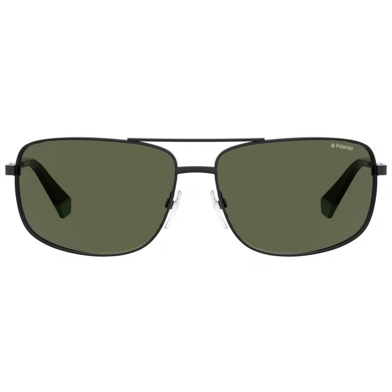 POLAROID PLD2101S003UC Occhiali da sole uomo rettangolari polarizzati - nero/grigio
