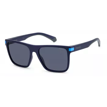 POLAROID PLD2128SFLL Occhiali da sole unisex - Quadrati polarizzati UV400 - 55/17/140 mm
