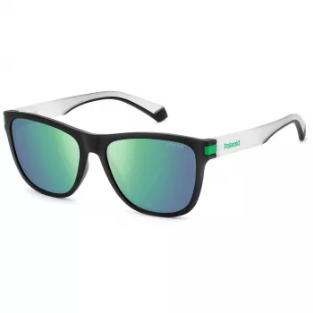POLAROID PLD2138S3OL Occhiali da sole unisex rettangolari - Montatura Havana, lenti polarizzate marroni