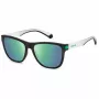 POLAROID PLD2138S3OL Occhiali da sole unisex rettangolari - Montatura Havana, lenti polarizzate marroni