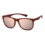 Polaroid PLD2140ST9H Occhiali da sole unisex - montatura nera, lenti grigie polarizzate, 55 mm