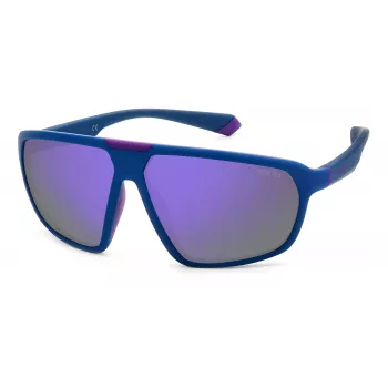 POLAROID PLD2142S802 Occhiali da sole unisex montatura Havana lenti polarizzate grigie 61mm