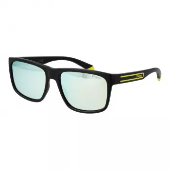 Occhiali da sole Polaroid PLD2149S5771C uomo rettangolari polarizzati, montatura havana, lenti marroni, 57 mm