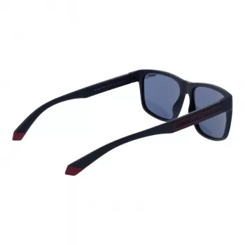 POLAROID PLD2149S57PJP Occhiali da sole uomo rettangolari polarizzati - Montatura nera lenti grigie 57mm