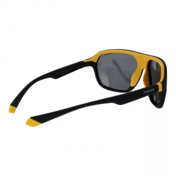 Occhiali da sole rettangolari unisex Polaroid PLD2152S58PGC - montatura grigia, lenti grigie polarizzate, UV400