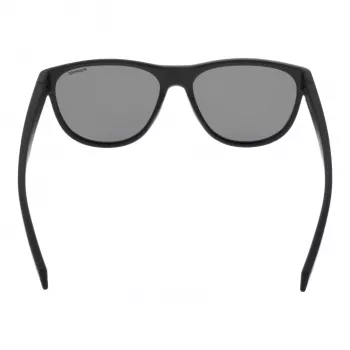 Polaroid PLD2156S56003 Occhiali da sole unisex rettangolari - montatura nera, lenti grigie polarizzate TAC, protezione UV400