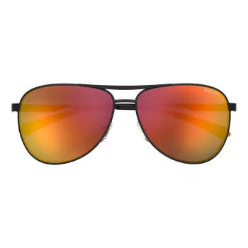 POLAROID PLD2160GSX807 Occhiali da sole uomo polarizzati - montatura nera lenti grigie 62mm