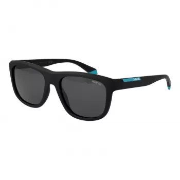Polaroid PLD2163/S occhiali da sole unisex - montatura nera, lenti grigie polarizzate - 54 mm