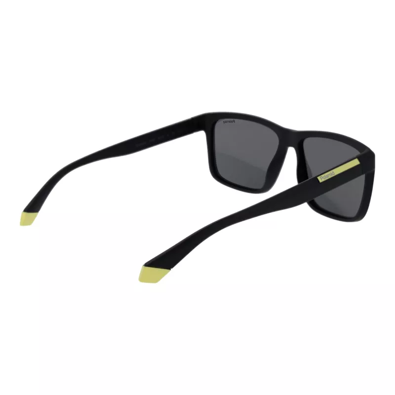 POLAROID PLD2164S58003 occhiali da sole rettangolari polarizzati uomo - nero/grigio 58mm