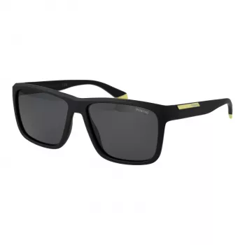 POLAROID PLD2164S58003 occhiali da sole rettangolari polarizzati uomo - nero/grigio 58mm