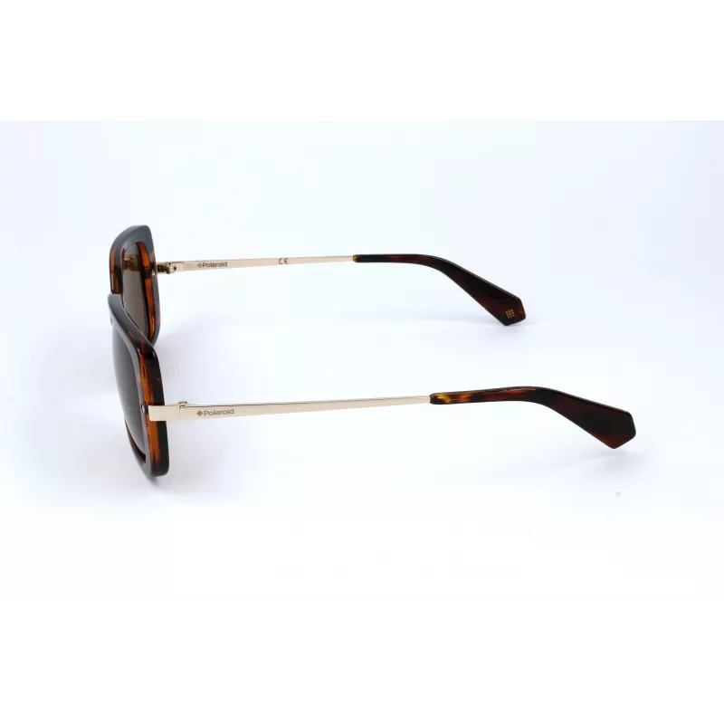 Polaroid PLD4075-S-86 Occhiali da sole donna squadrati Havana marroni polarizzati