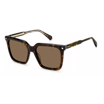 POLAROID PLD4115SX086F Occhiali da sole donna polarizzati Havana 54mm